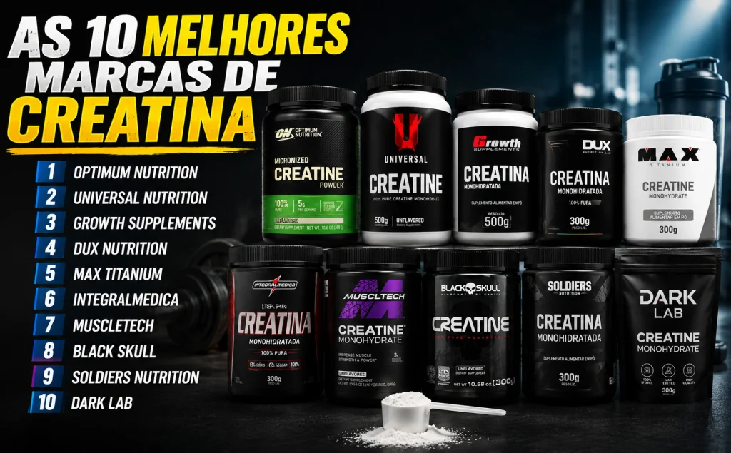 As 10 Creatinas Mais Recomendadas em 2026, as Boas e Baratas 12 As 10 melhores marcas de creatina em 2026