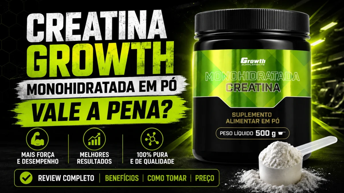Creatina Growth Monohidratada em Pó