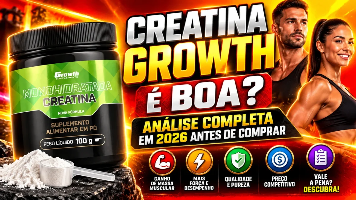 Creatina Growth é Boa Análise Completa em 2026 Antes de Comprar