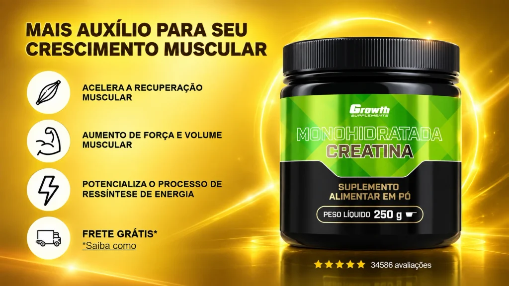 Onde comprar a Creatina Growth Supplements