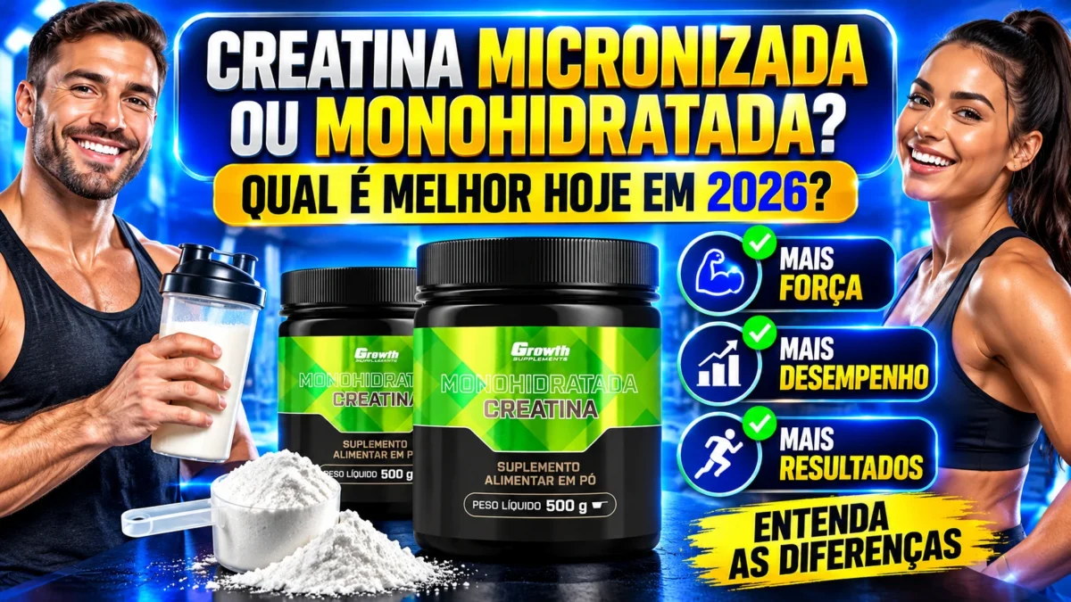 Creatina Micronizada ou Monohidratada: Qual é Melhor Hoje em 2026?